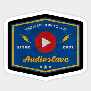 Audioslave // Play Button Sticker
